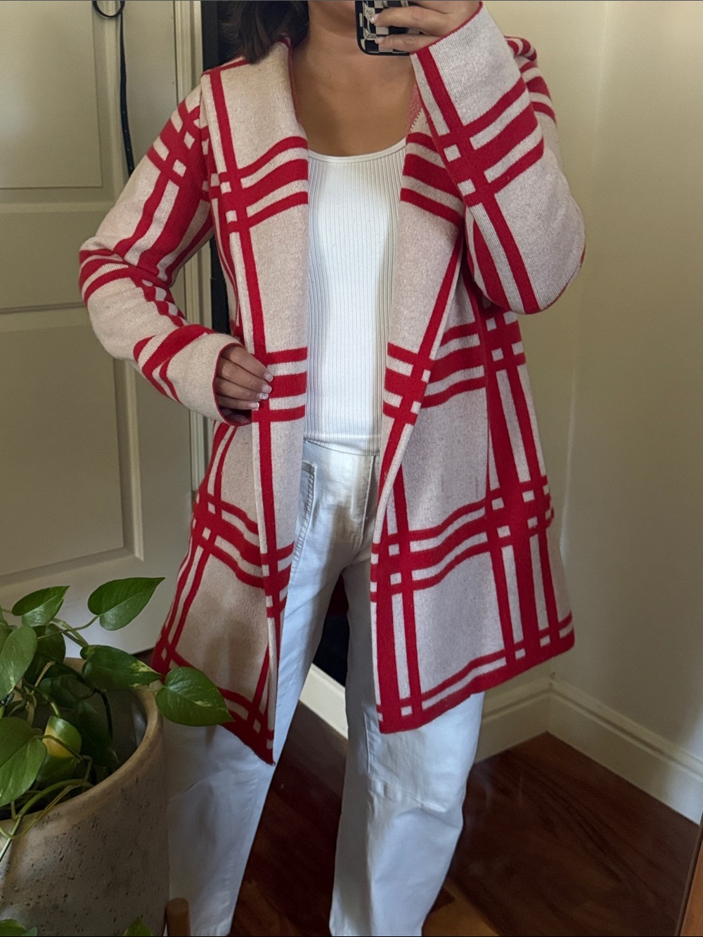 Anthropologie X field flower Sonia 100% Wool Sweater Coat. S